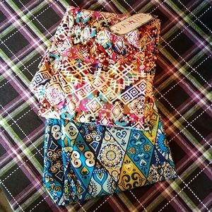 2 Pair Plus /TC Curvy Pattern Buskins Leggings NWT